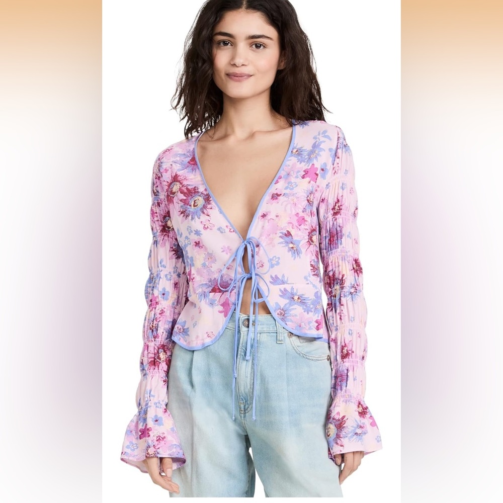 Free People Venice Printed Top